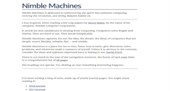 Desktop Screenshot of nimblemachines.com